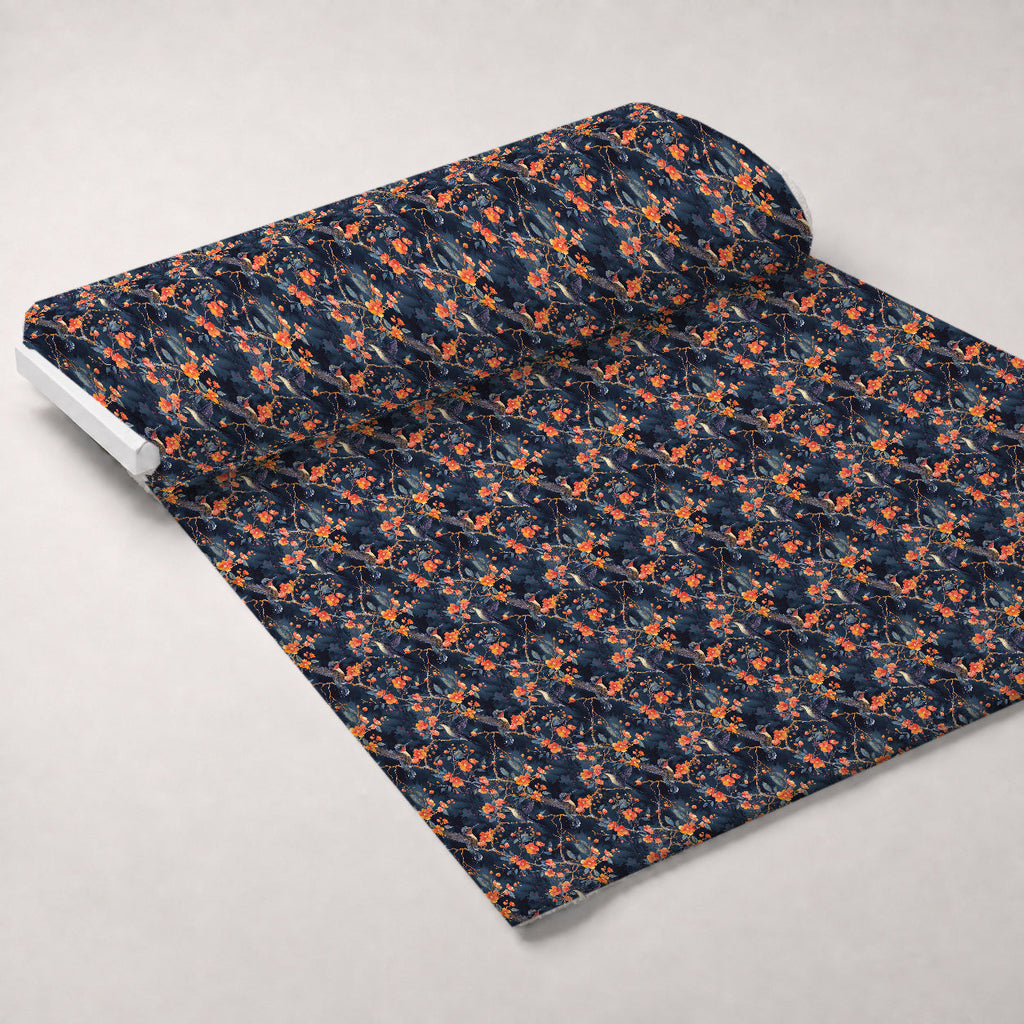 Nectar Garden Pattern 5 Fleece Fabric — fleece fabric unrolled bolt preview (mv-fleece-v1:bolt)