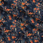 Nectar Garden Pattern 5 Fleece Fabric — fleece fabric folded close-up preview (mv-fleece-v1:lying)