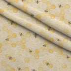 Nectar Meadow Pattern 10 Fleece Fabric — fleece fabric folded close-up preview (mv-fleece-v1:lying)