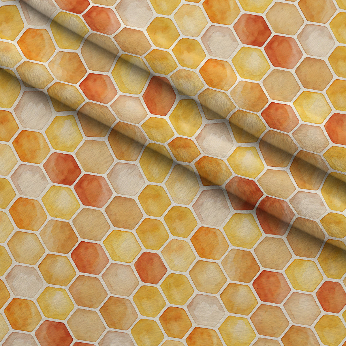 Nectar Meadow Pattern 16 Fleece Fabric — fleece fabric folded close-up preview (mv-fleece-v1:lying)