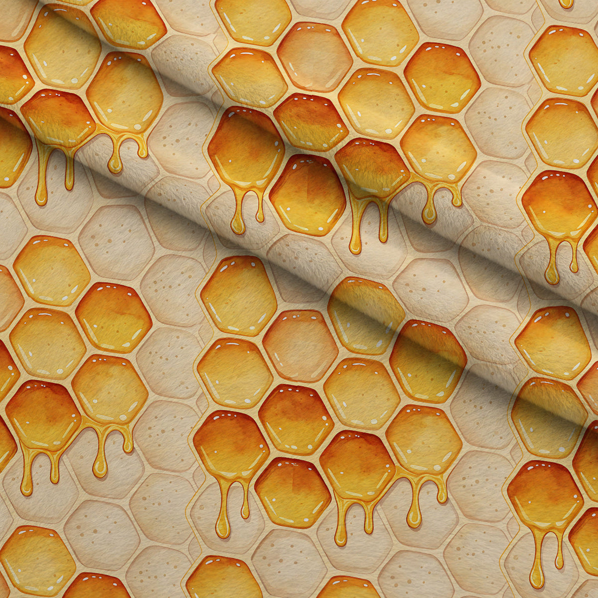 Nectar Meadow Pattern 19 Fleece Fabric — fleece fabric folded close-up preview (mv-fleece-v1:lying)