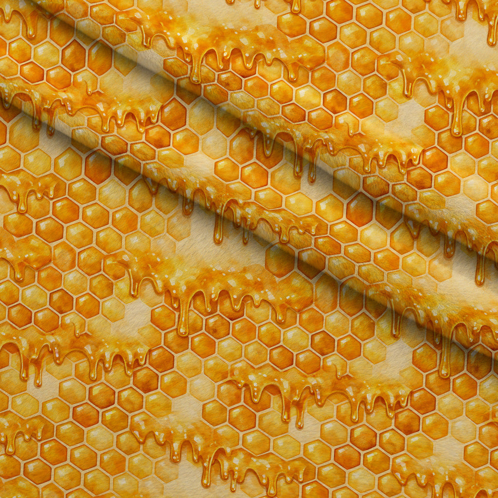 Nectar Meadow Pattern 20 Fleece Fabric — fleece fabric folded close-up preview (mv-fleece-v1:lying)