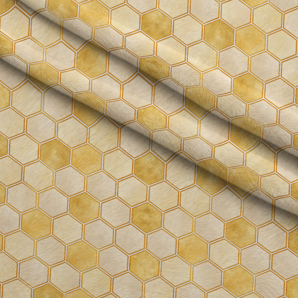 Nectar Meadow Pattern 21 Fleece Fabric — fleece fabric folded close-up preview (mv-fleece-v1:lying)