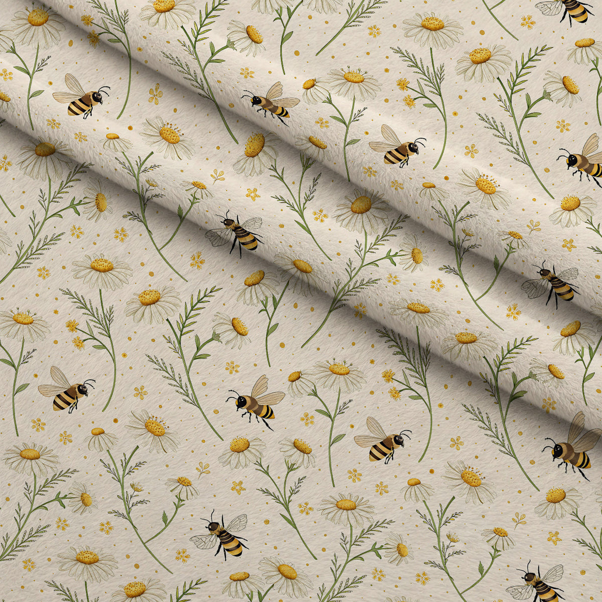 Nectar Meadow Pattern 22 Fleece Fabric — fleece fabric folded close-up preview (mv-fleece-v1:lying)