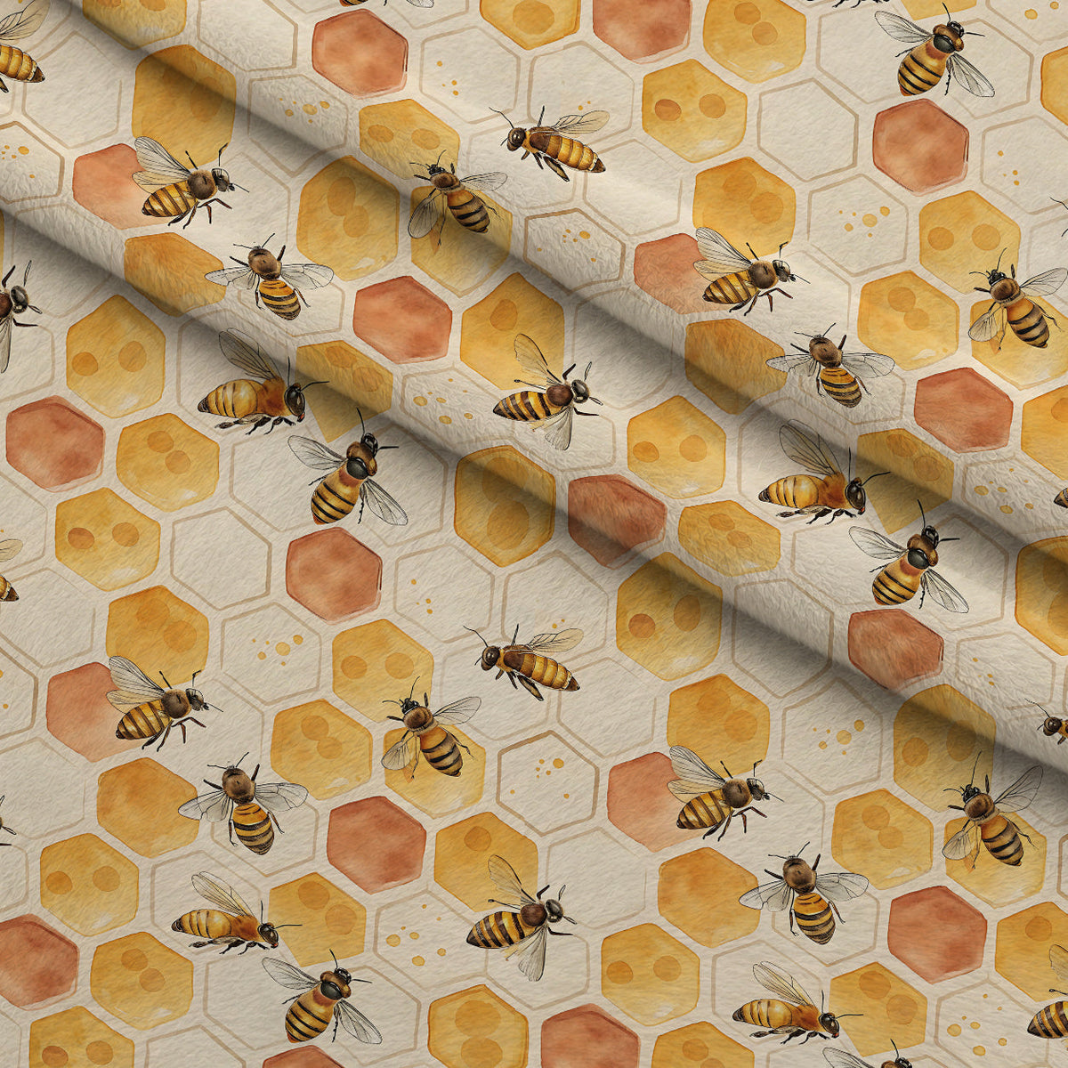 Nectar Meadow Pattern 4 Fleece Fabric — fleece fabric folded close-up preview (mv-fleece-v1:lying)