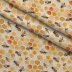 Nectar Meadow Pattern 5 Fleece Fabric — fleece fabric folded close-up preview (mv-fleece-v1:lying)