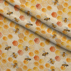 Nectar Meadow Pattern 6 Fleece Fabric — fleece fabric folded close-up preview (mv-fleece-v1:lying)