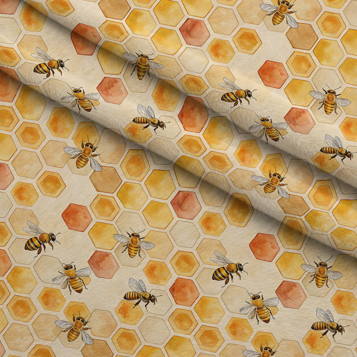 Nectar Meadow Pattern 6 Fleece Fabric — fleece fabric folded close-up preview (mv-fleece-v1:lying)