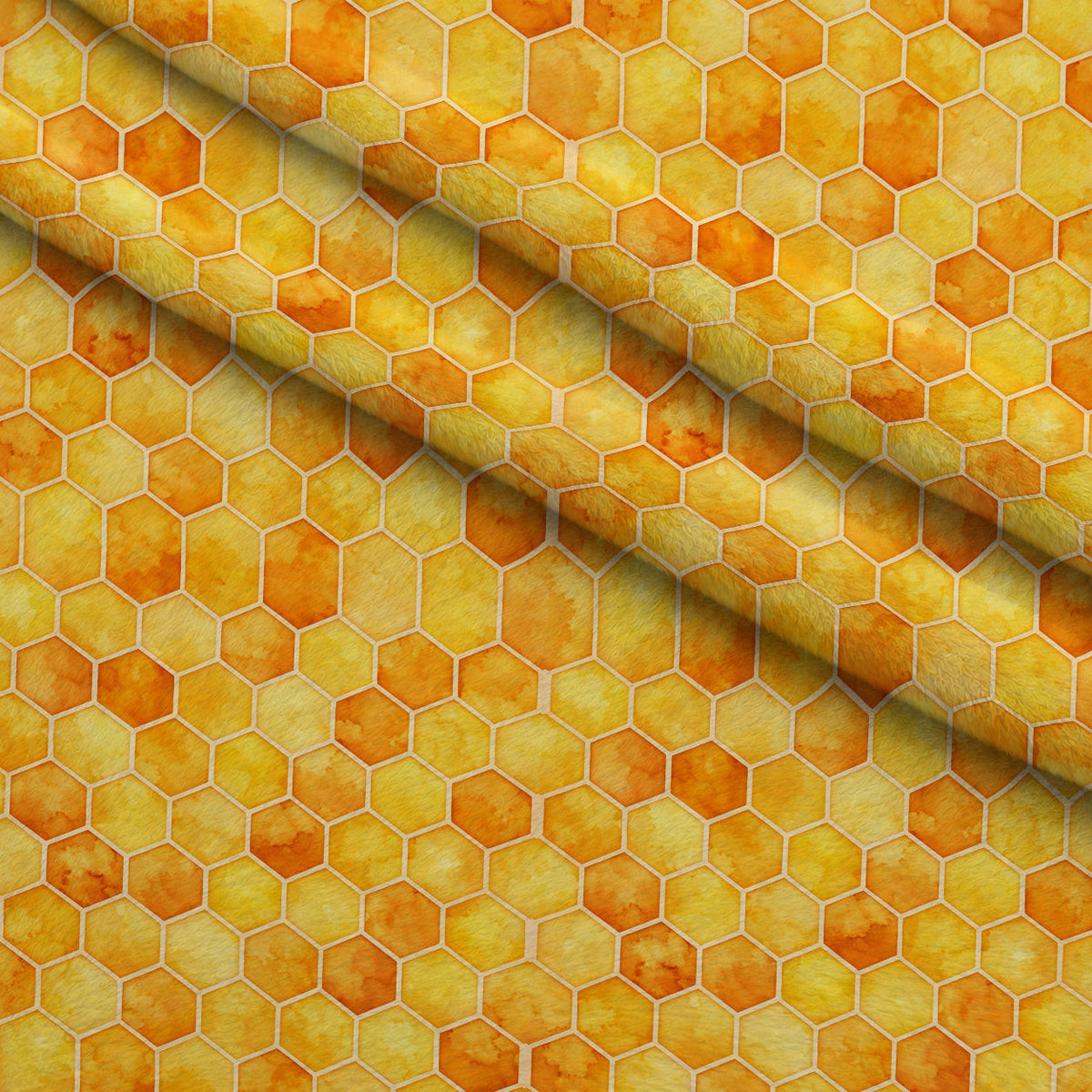 Nectar Meadow Pattern 7 Fleece Fabric — fleece fabric folded close-up preview (mv-fleece-v1:lying)