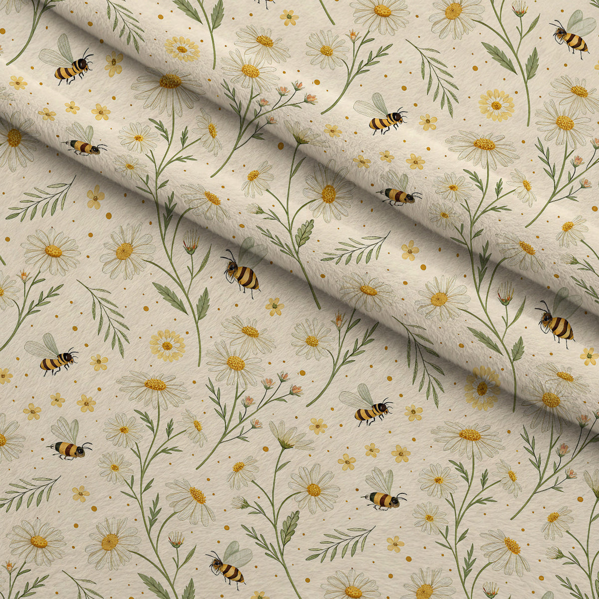 Nectar Meadow Pattern 9 Fleece Fabric — fleece fabric folded close-up preview (mv-fleece-v1:lying)