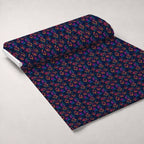 Neon Daisy Pattern 2 Fleece Fabric — fleece fabric unrolled bolt preview (mv-fleece-v1:bolt)