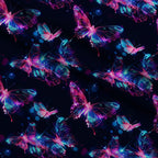 Neon Flutter Pattern 1 Fleece Fabric — fleece fabric folded close-up preview (mv-fleece-v1:lying)