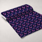 Neon Flutter Pattern 13 Fleece Fabric — fleece fabric unrolled bolt preview (mv-fleece-v1:bolt)