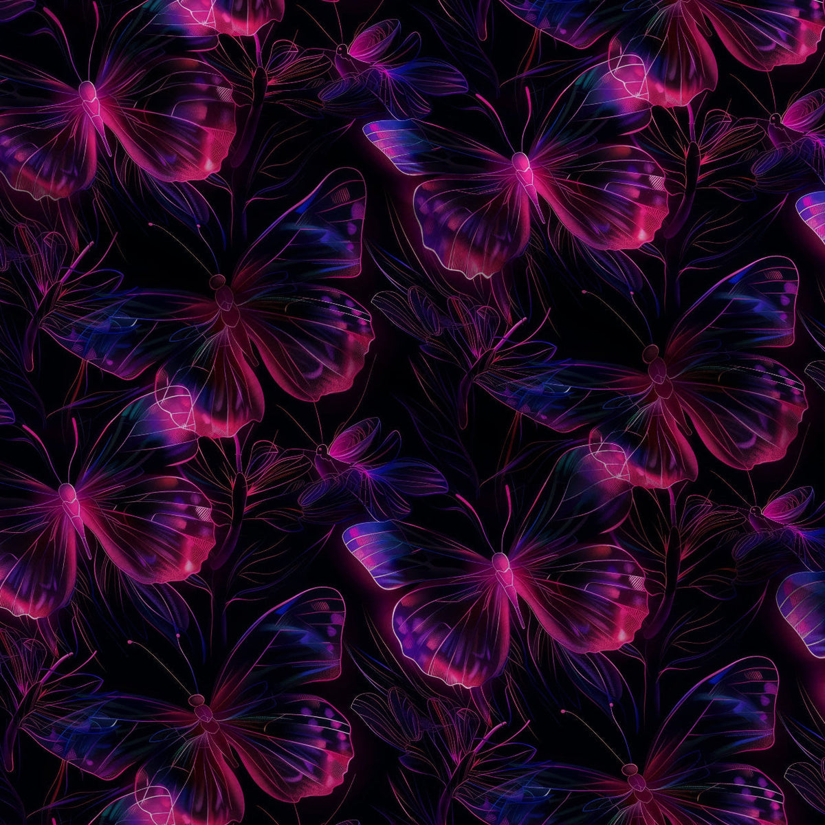 Neon Flutter Pattern 17 Fleece Fabric — fleece fabric folded close-up preview (mv-fleece-v1:lying)