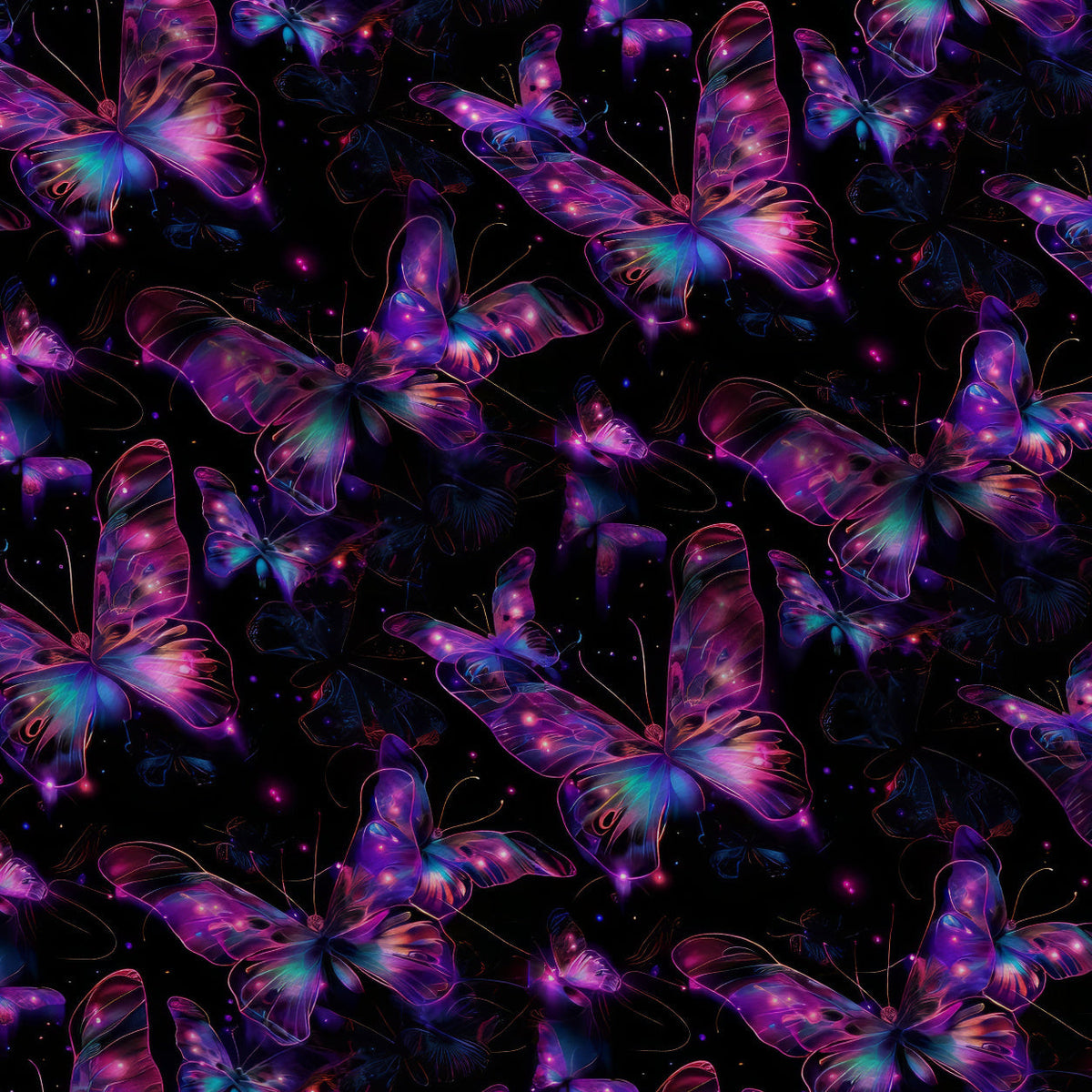 Neon Flutter Pattern 18 Fleece Fabric — fleece fabric folded close-up preview (mv-fleece-v1:lying)