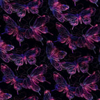 Neon Flutter Pattern 2 Fleece Fabric — fleece fabric folded close-up preview (mv-fleece-v1:lying)