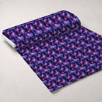 Neon Flutter Pattern 3 Fleece Fabric — fleece fabric unrolled bolt preview (mv-fleece-v1:bolt)