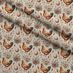Nesting Hens Pattern 10 Fleece Fabric — fleece fabric folded close-up preview (mv-fleece-v1:lying)