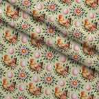 Nesting Hens Pattern 12 Fleece Fabric — fleece fabric folded close-up preview (mv-fleece-v1:lying)
