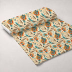 Nomad Blooms Pattern 10 Fleece Fabric — fleece fabric unrolled bolt preview (mv-fleece-v1:bolt)