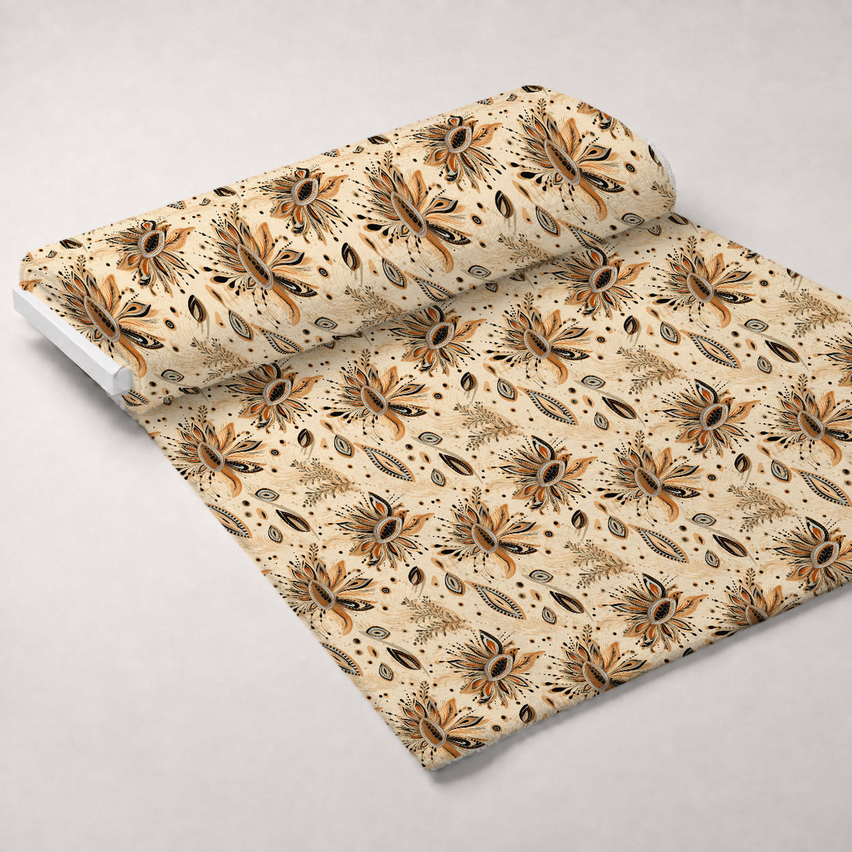 Nomad Blooms Pattern 4 Fleece Fabric — fleece fabric unrolled bolt preview (mv-fleece-v1:bolt)