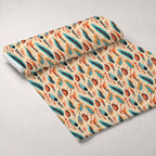 Nomad Blooms Pattern 8 Fleece Fabric — fleece fabric unrolled bolt preview (mv-fleece-v1:bolt)