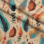 Nomad Blooms Pattern 8 Fleece Fabric — fleece fabric folded close-up preview (mv-fleece-v1:lying)