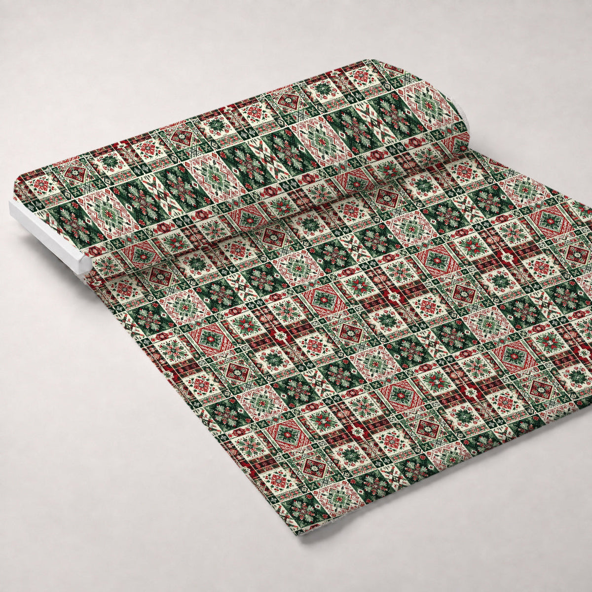 Nordic Noel Pattern 7 Fleece Fabric — fleece fabric unrolled bolt preview (mv-fleece-v1:bolt)