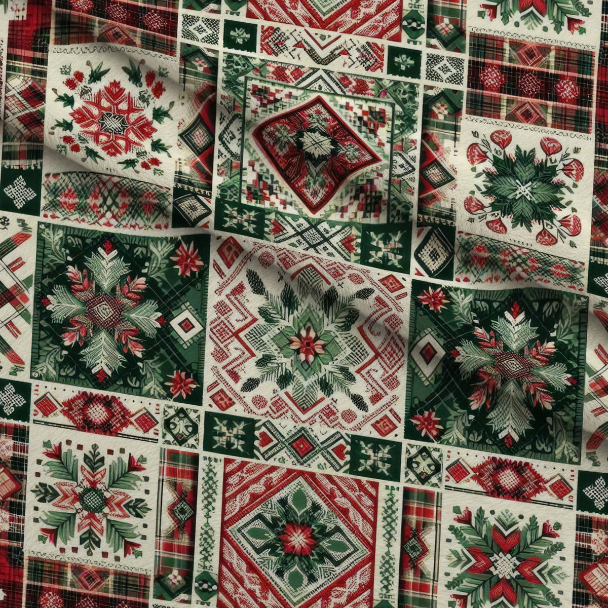 Nordic Noel Pattern 7 Fleece Fabric — fleece fabric folded close-up preview (mv-fleece-v1:lying)
