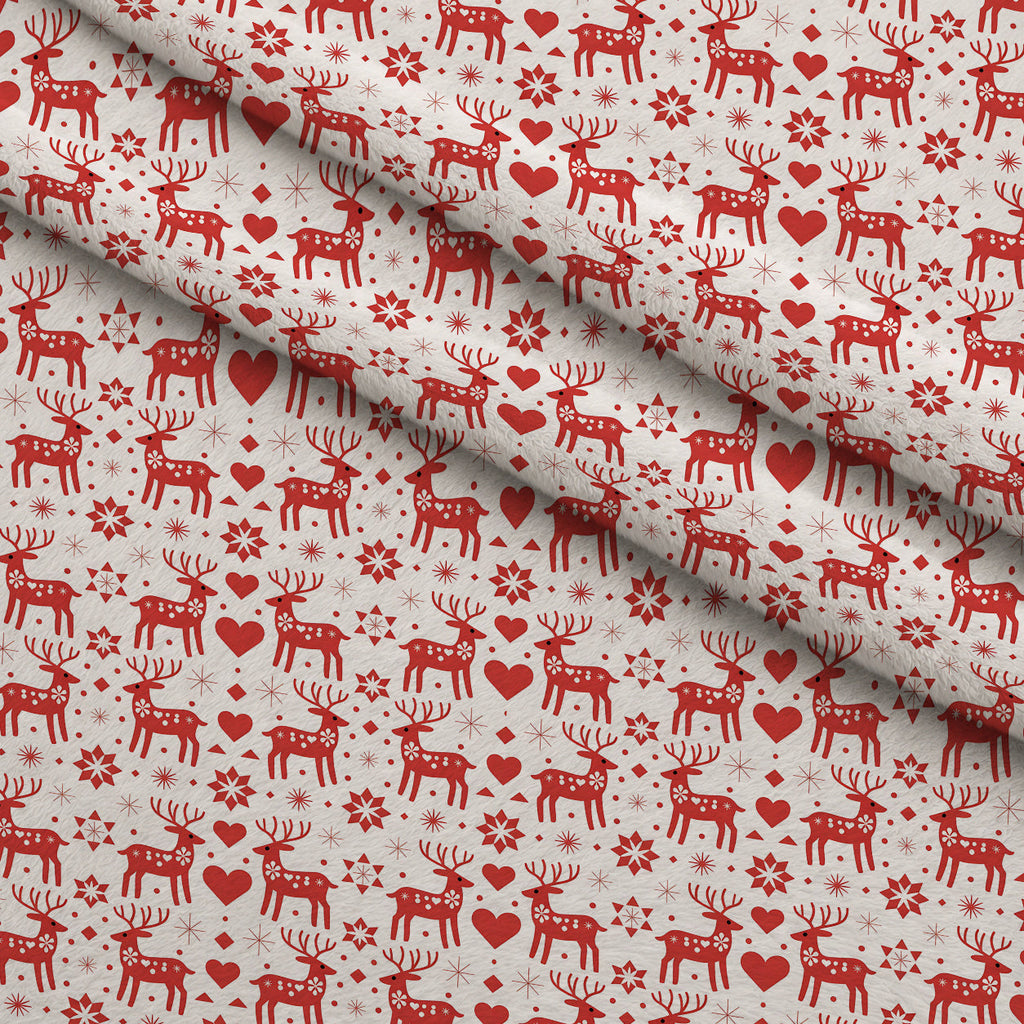 Nordic Reindeer Knit Pattern 1 Fleece Fabric — fleece fabric folded close-up preview (mv-fleece-v1:lying)