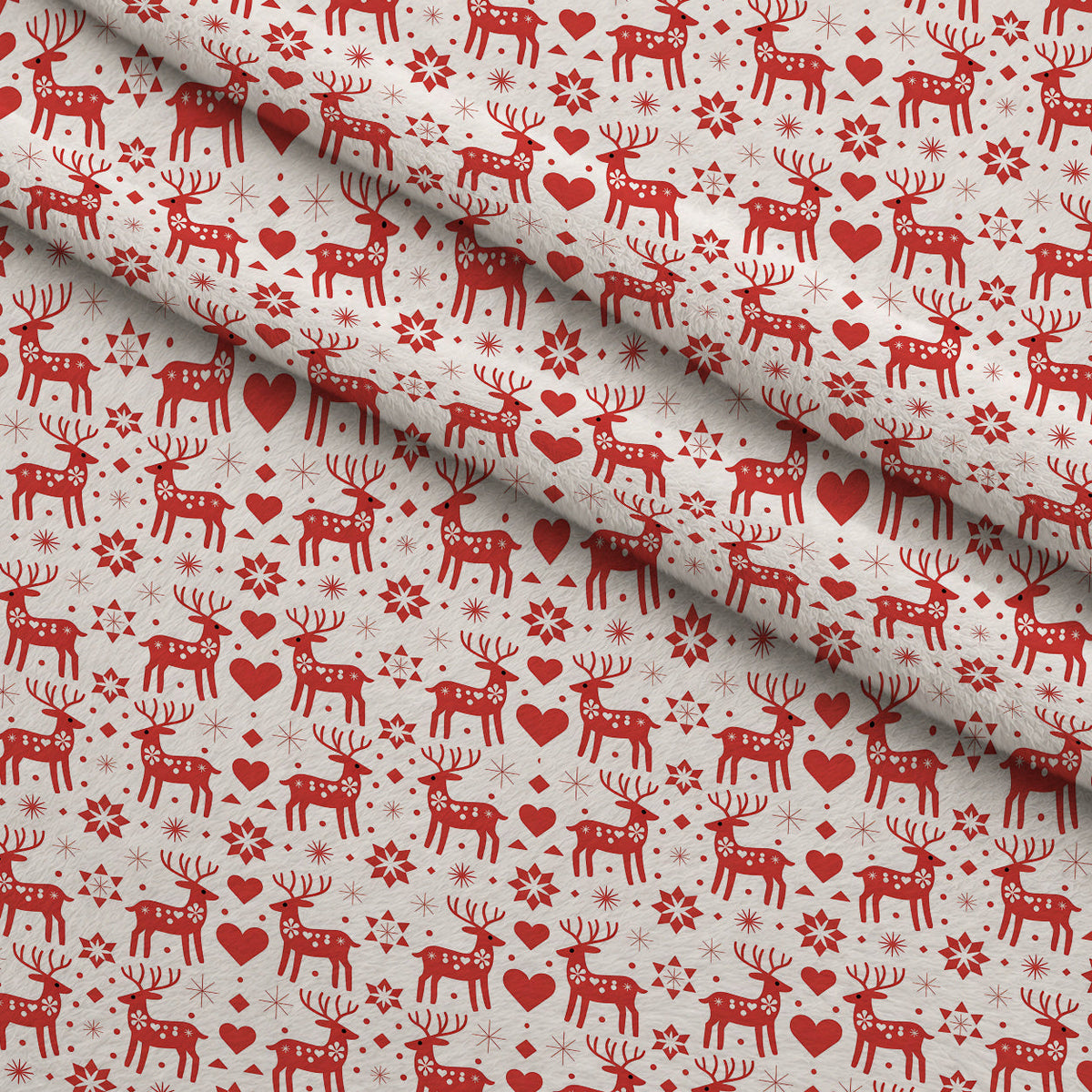 Nordic Reindeer Knit Pattern 1 Fleece Fabric — fleece fabric folded close-up preview (mv-fleece-v1:lying)