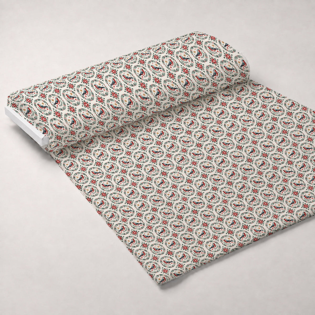 Nordic Reindeer Knit Pattern 14 Fleece Fabric — fleece fabric unrolled bolt preview (mv-fleece-v1:bolt)
