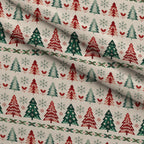 Nordic Reindeer Knit Pattern 16 Fleece Fabric — fleece fabric folded close-up preview (mv-fleece-v1:lying)