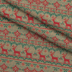 Nordic Reindeer Knit Pattern 20 Fleece Fabric — fleece fabric folded close-up preview (mv-fleece-v1:lying)