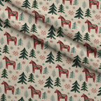 Nordic Reindeer Knit Pattern 5 Fleece Fabric — fleece fabric folded close-up preview (mv-fleece-v1:lying)