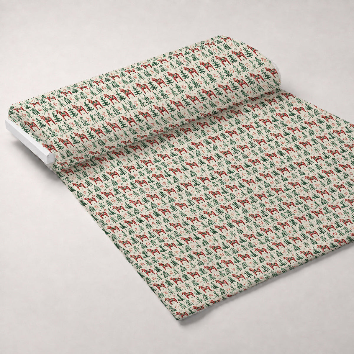 Nordic Reindeer Knit Pattern 6 Fleece Fabric — fleece fabric unrolled bolt preview (mv-fleece-v1:bolt)