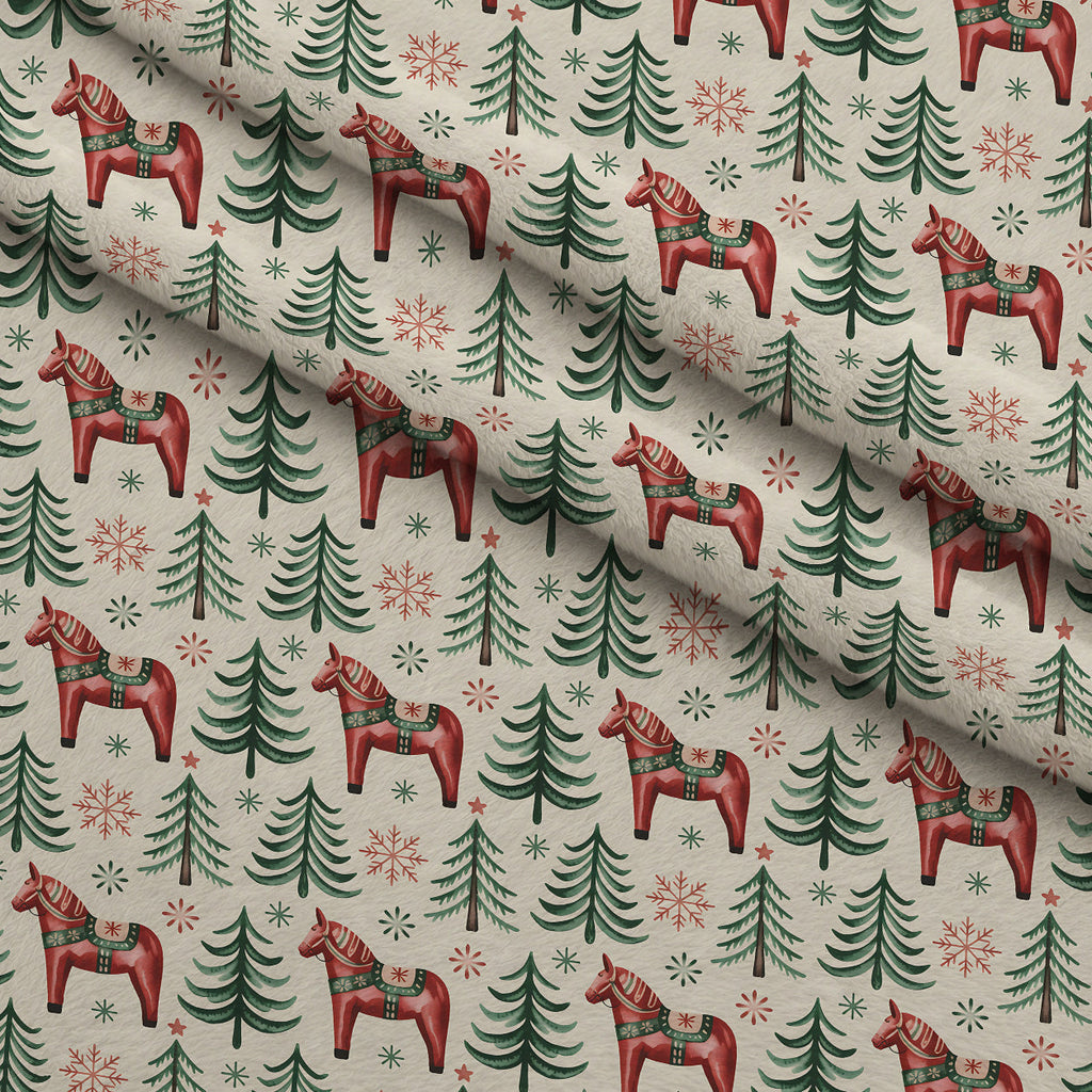 Nordic Reindeer Knit Pattern 6 Fleece Fabric — fleece fabric folded close-up preview (mv-fleece-v1:lying)