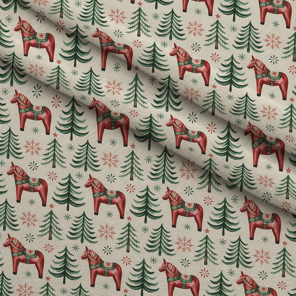 Nordic Reindeer Knit Pattern 6 Fleece Fabric — fleece fabric folded close-up preview (mv-fleece-v1:lying)