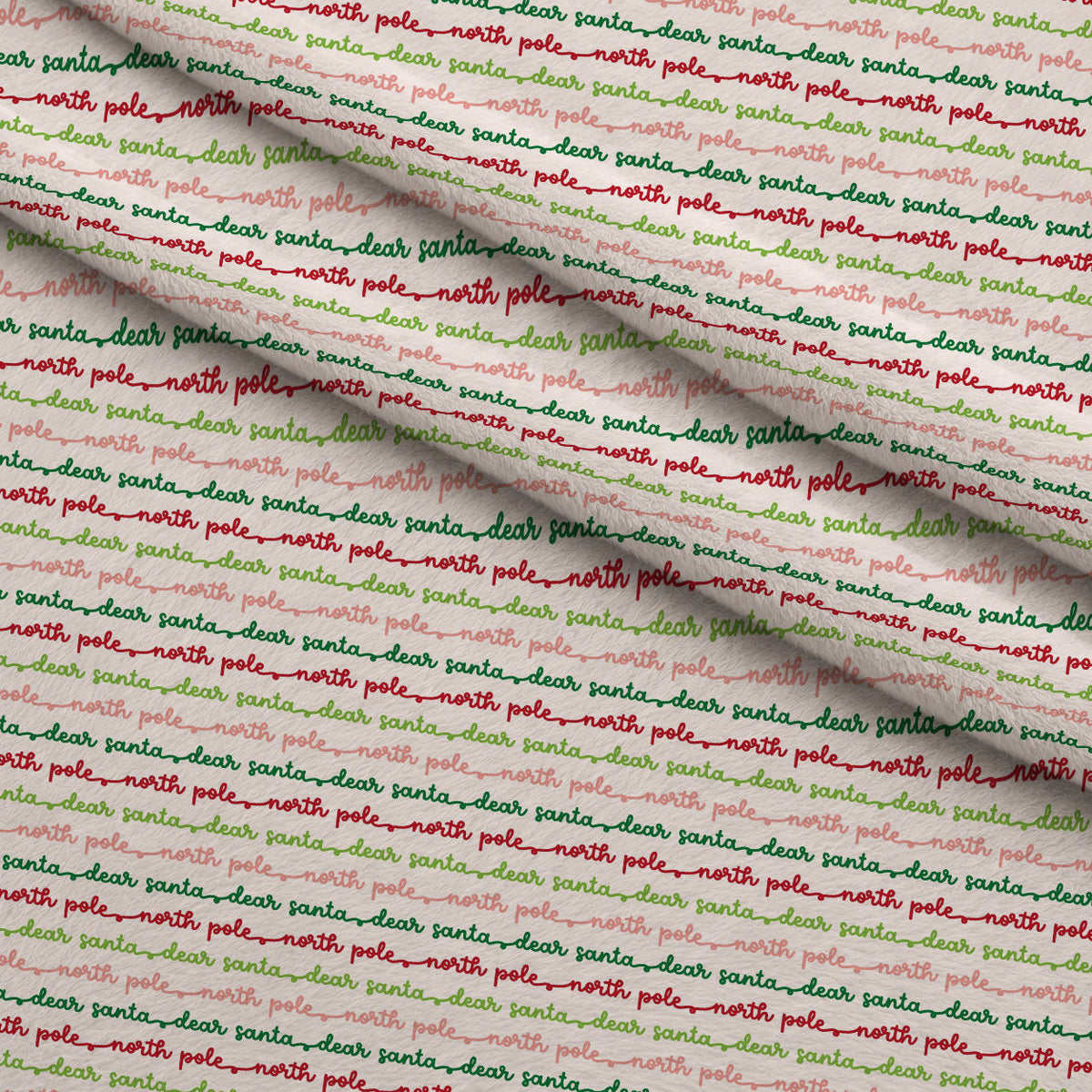 North Pole Post Pattern 1 Fleece Fabric — fleece fabric folded close-up preview (mv-fleece-v1:lying)