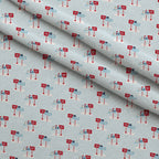 North Pole Post Pattern 13 Fleece Fabric — fleece fabric folded close-up preview (mv-fleece-v1:lying)