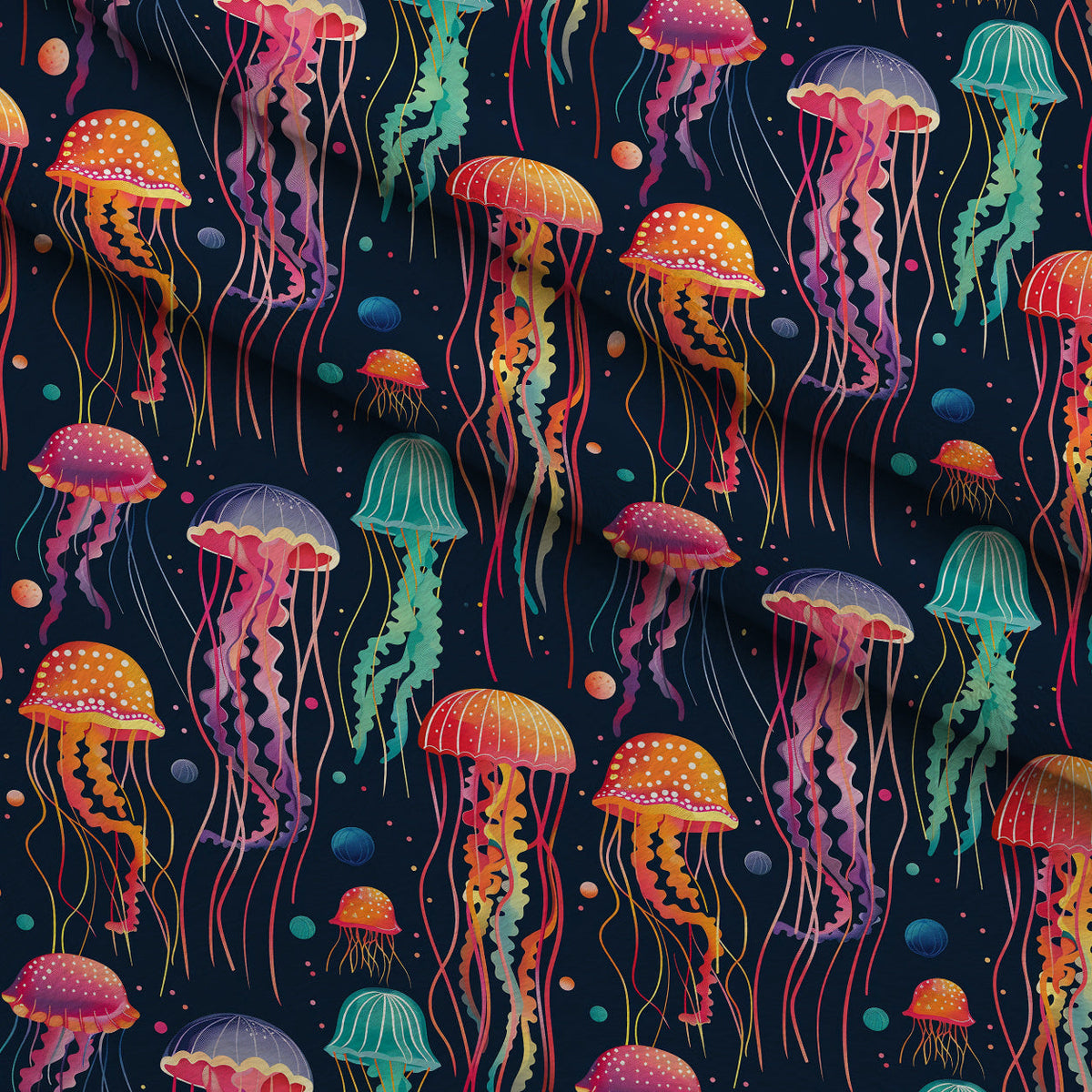 Ocean Drifters Pattern 3 Fleece Fabric — fleece fabric folded close-up preview (mv-fleece-v1:lying)