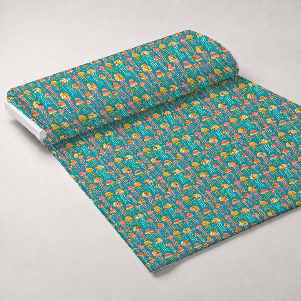 Ocean Drifters Pattern 6 Fleece Fabric — fleece fabric unrolled bolt preview (mv-fleece-v1:bolt)