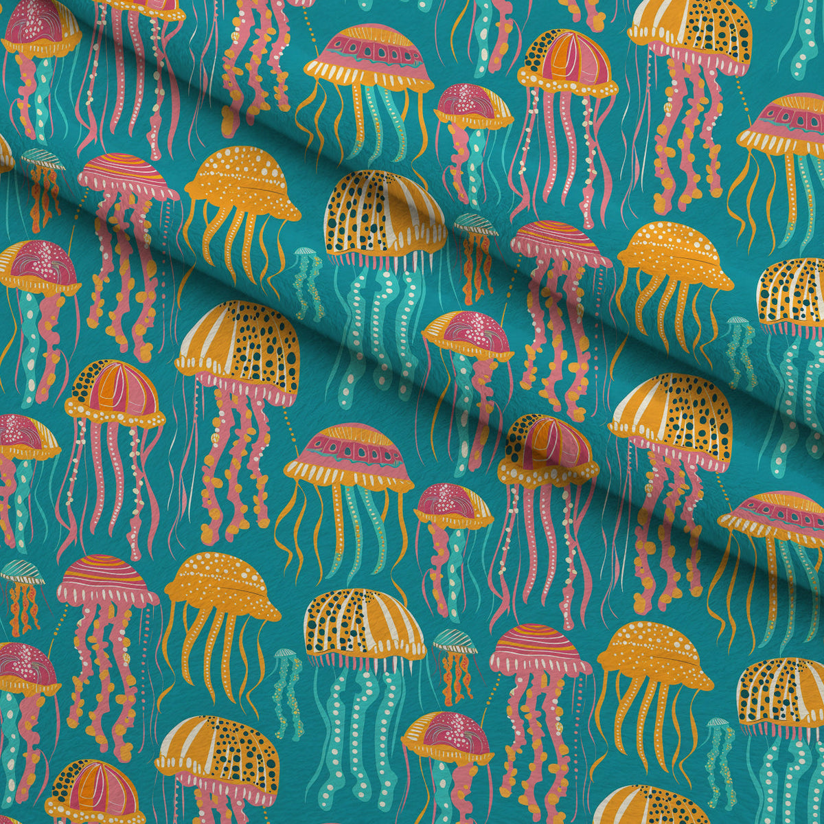 Ocean Drifters Pattern 6 Fleece Fabric — fleece fabric folded close-up preview (mv-fleece-v1:lying)