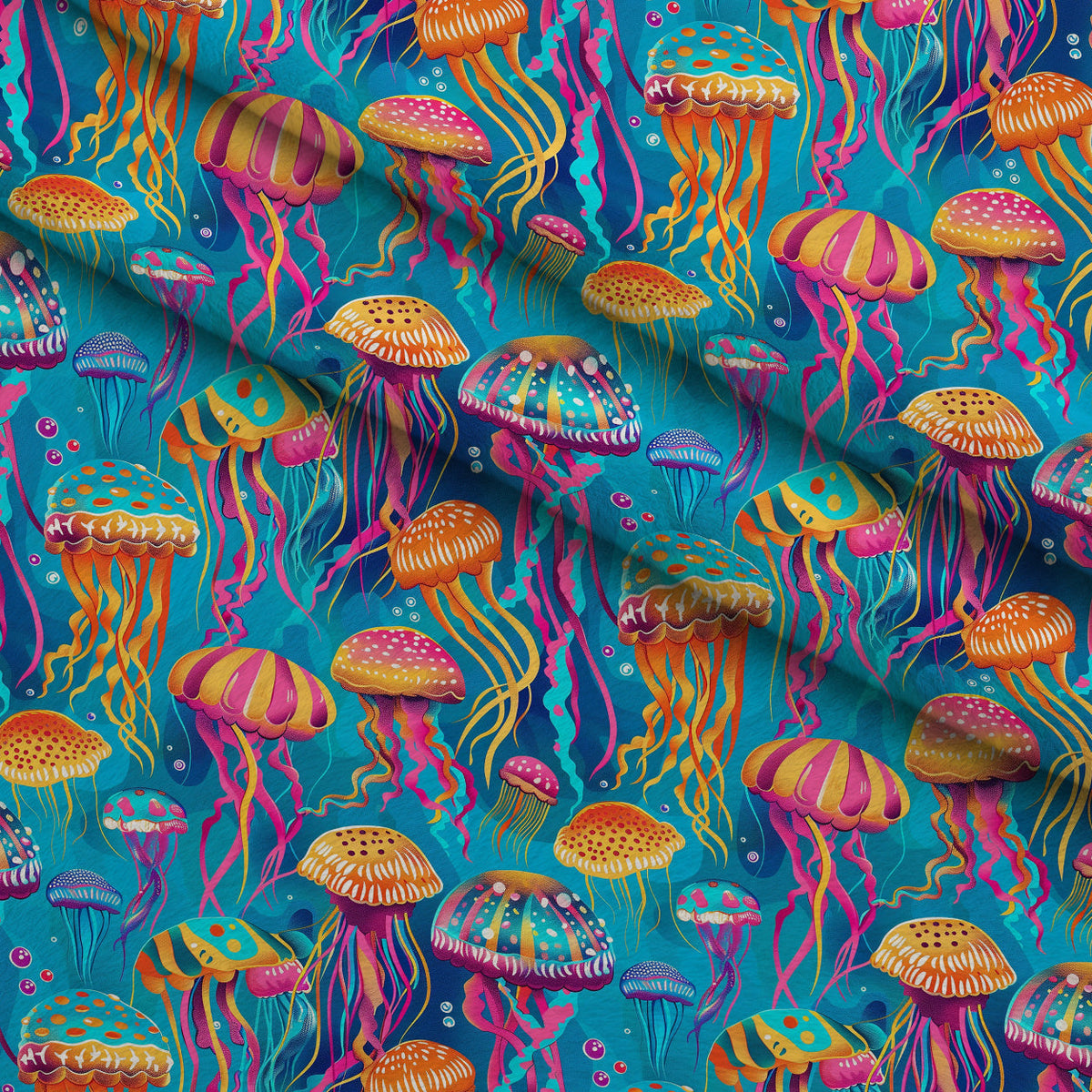 Ocean Drifters Pattern 7 Fleece Fabric — fleece fabric folded close-up preview (mv-fleece-v1:lying)