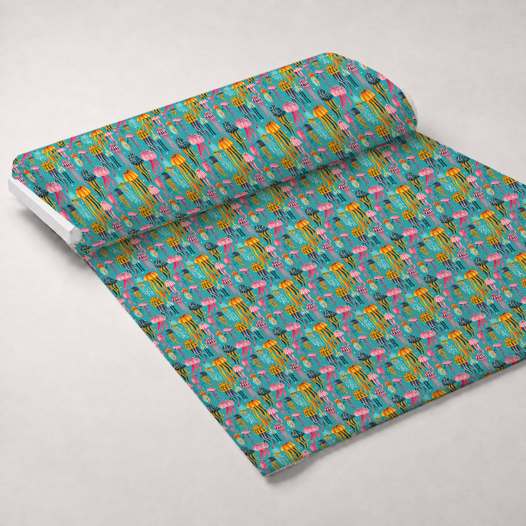 Ocean Drifters Pattern 8 Fleece Fabric — fleece fabric unrolled bolt preview (mv-fleece-v1:bolt)