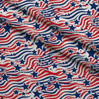 Old Glory Waves Pattern 1 Fleece Fabric — fleece fabric folded close-up preview (mv-fleece-v1:lying)