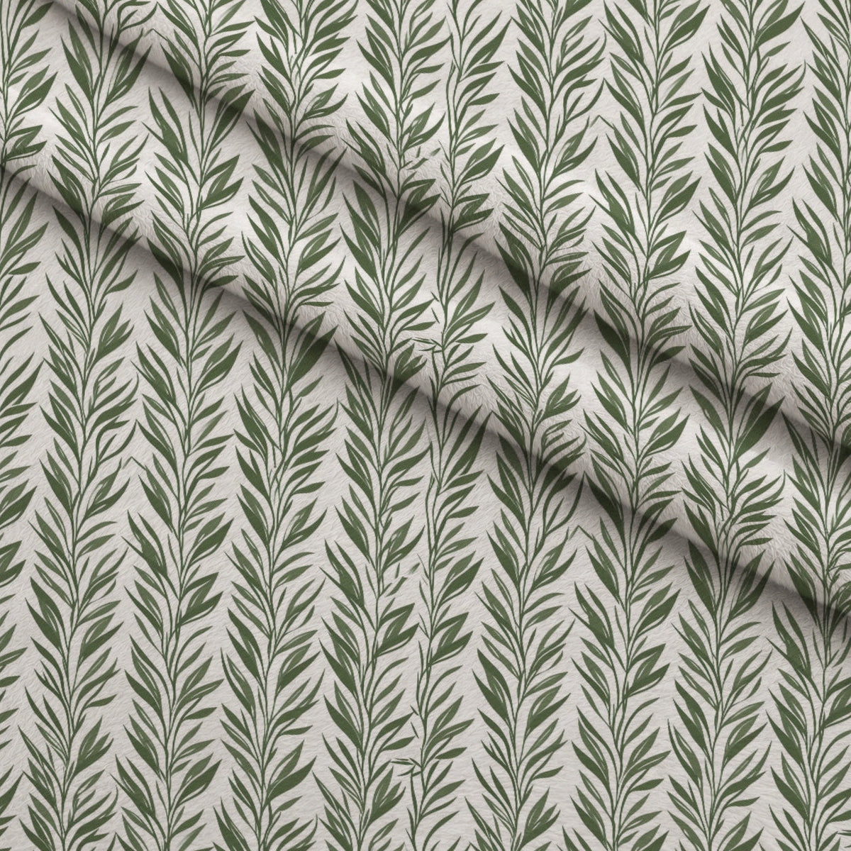 Olive Grove Pattern 1 Fleece Fabric — fleece fabric folded close-up preview (mv-fleece-v1:lying)
