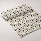 Olive Grove Pattern 2 Fleece Fabric — fleece fabric unrolled bolt preview (mv-fleece-v1:bolt)