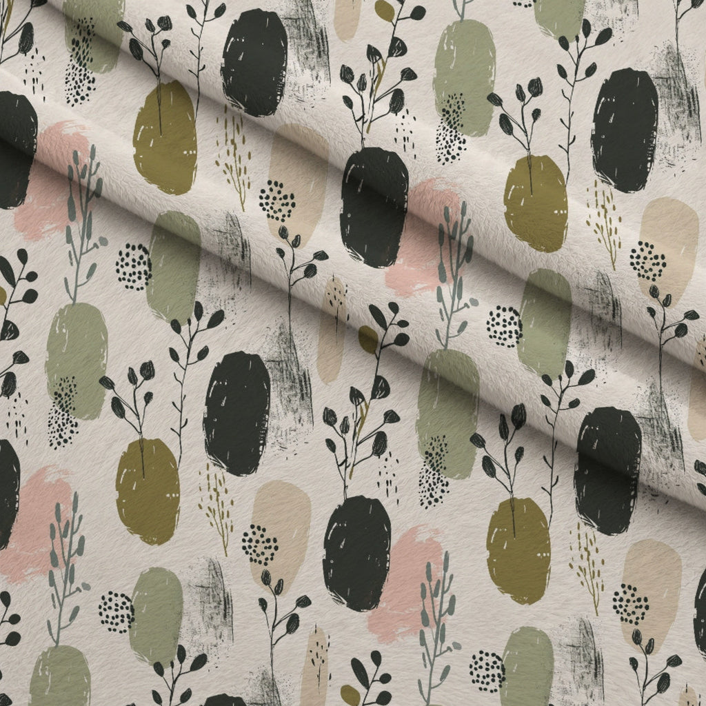 Olive Grove Pattern 2 Fleece Fabric — fleece fabric folded close-up preview (mv-fleece-v1:lying)