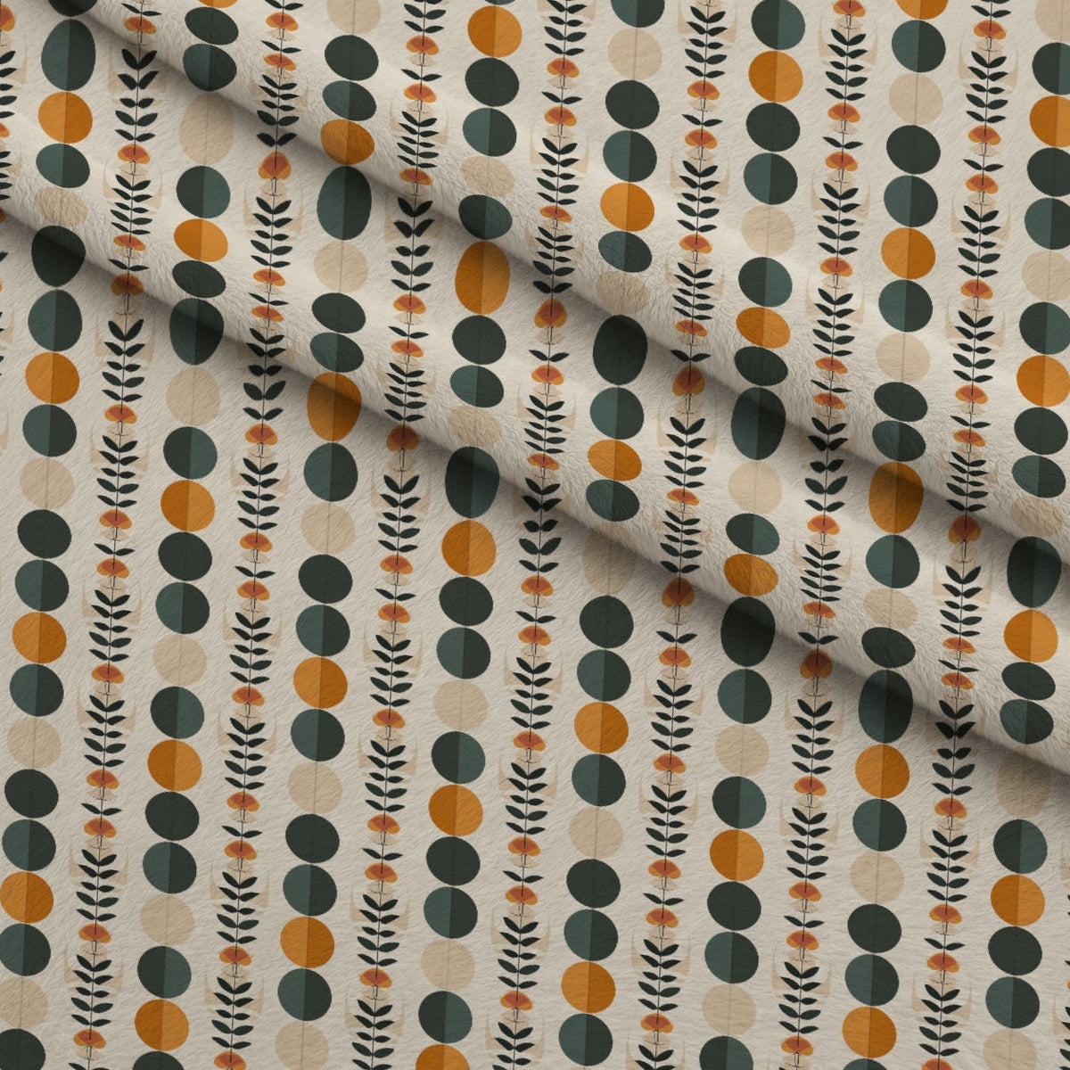 Olive Grove Pattern 5 Fleece Fabric — fleece fabric folded close-up preview (mv-fleece-v1:lying)